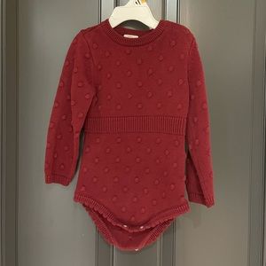 Cat Jack Bobble Maroon Onesie Bodysuit Romper 24 MO